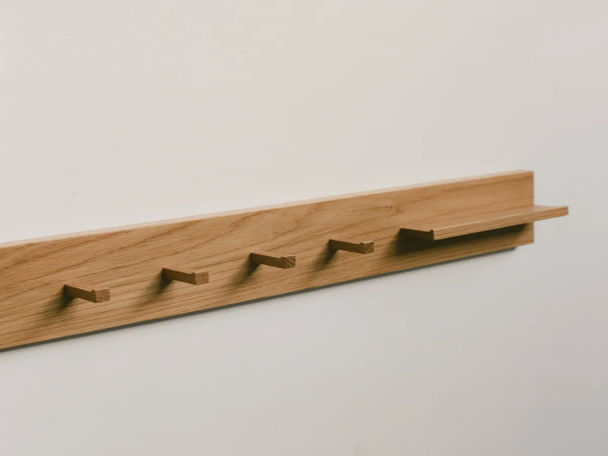 Oak Wall Coat Rack — photo 1